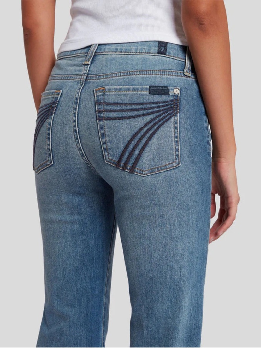 7 For All Mankind Light Blue Flare Jeans 28x32 NWT